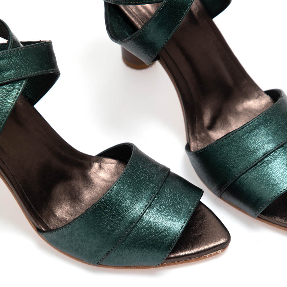 Manolita Heels Sandália Patvi Verde