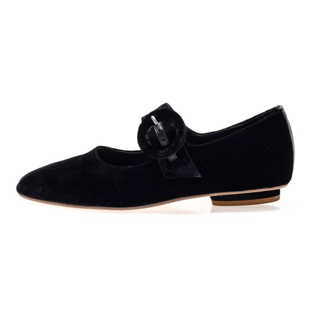 Manolita Sandals Ballerine Veludo Preto