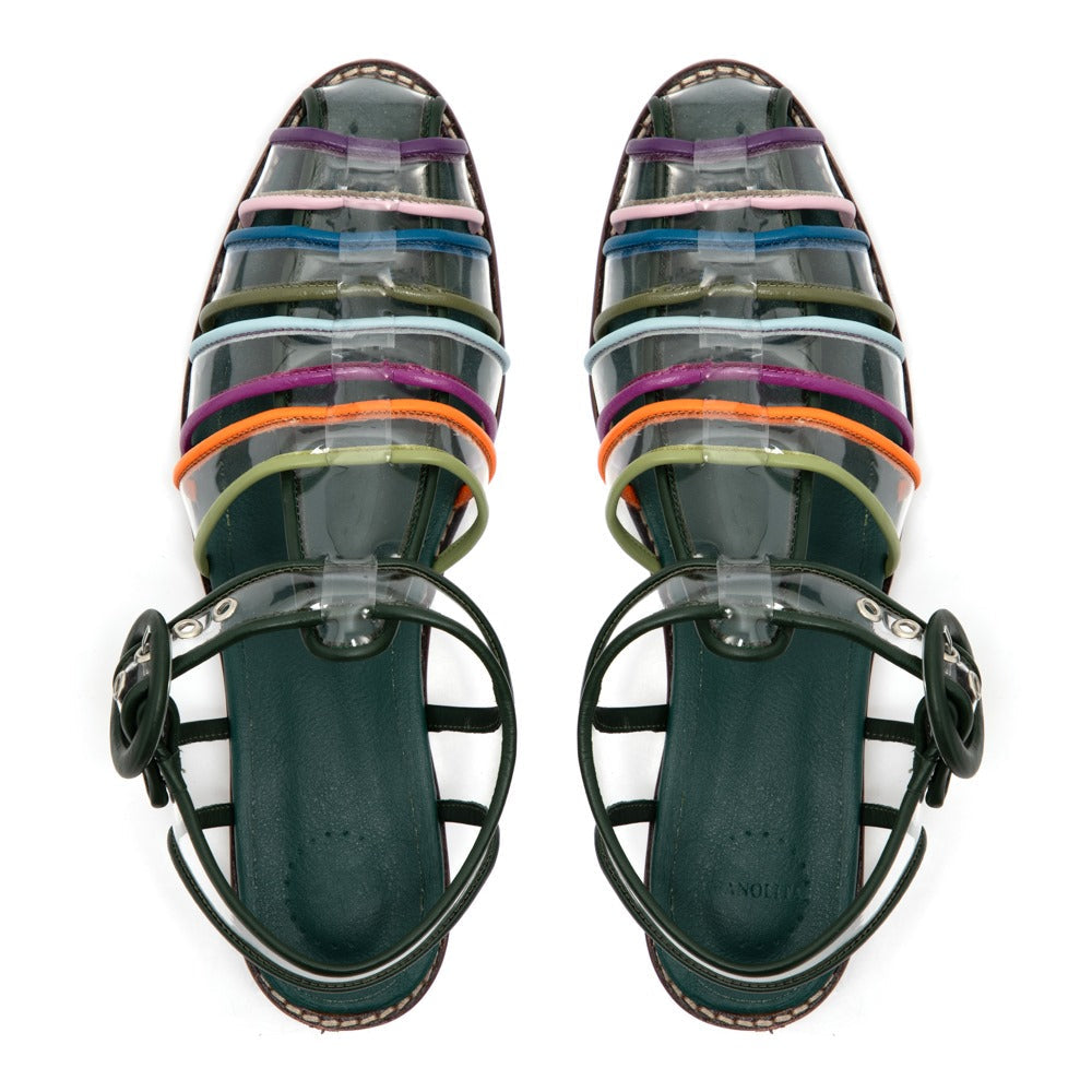 Manolita Sandals Fisherman Crystal Colorida