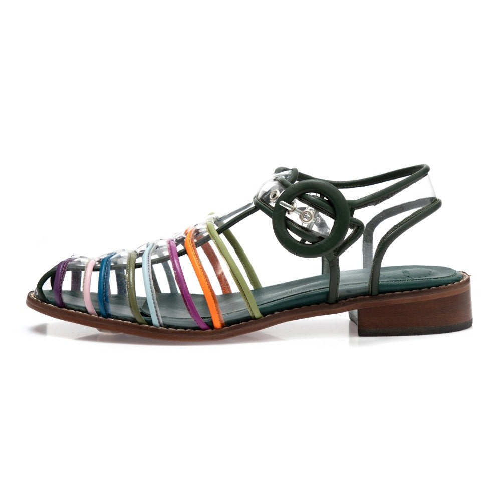 Manolita Sandals Fisherman Crystal Colorida