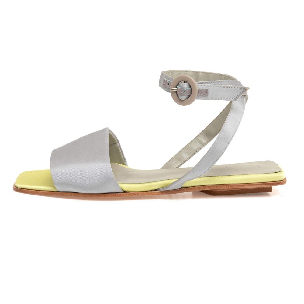 Manolita Sandals FLAT TATI LILÁS COM LIMÃO