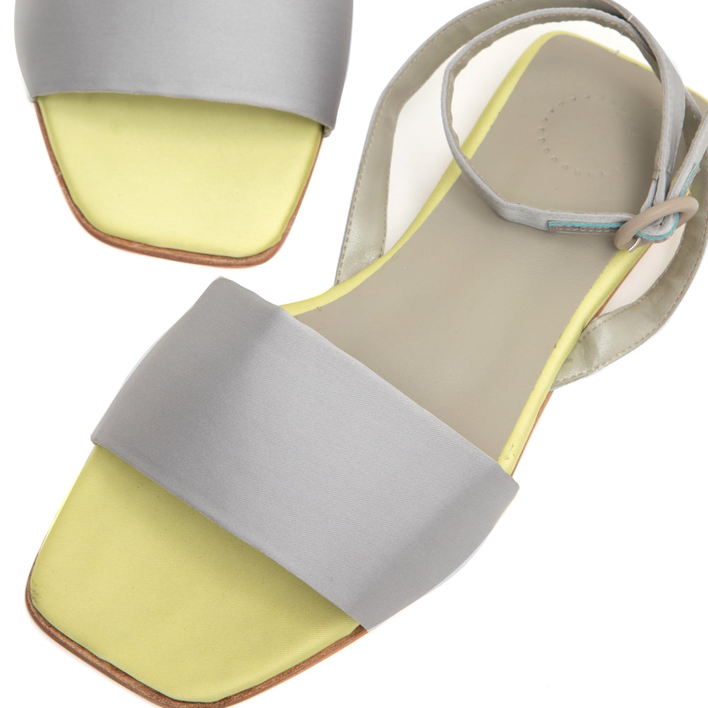 Manolita Sandals FLAT TATI LILÁS COM LIMÃO