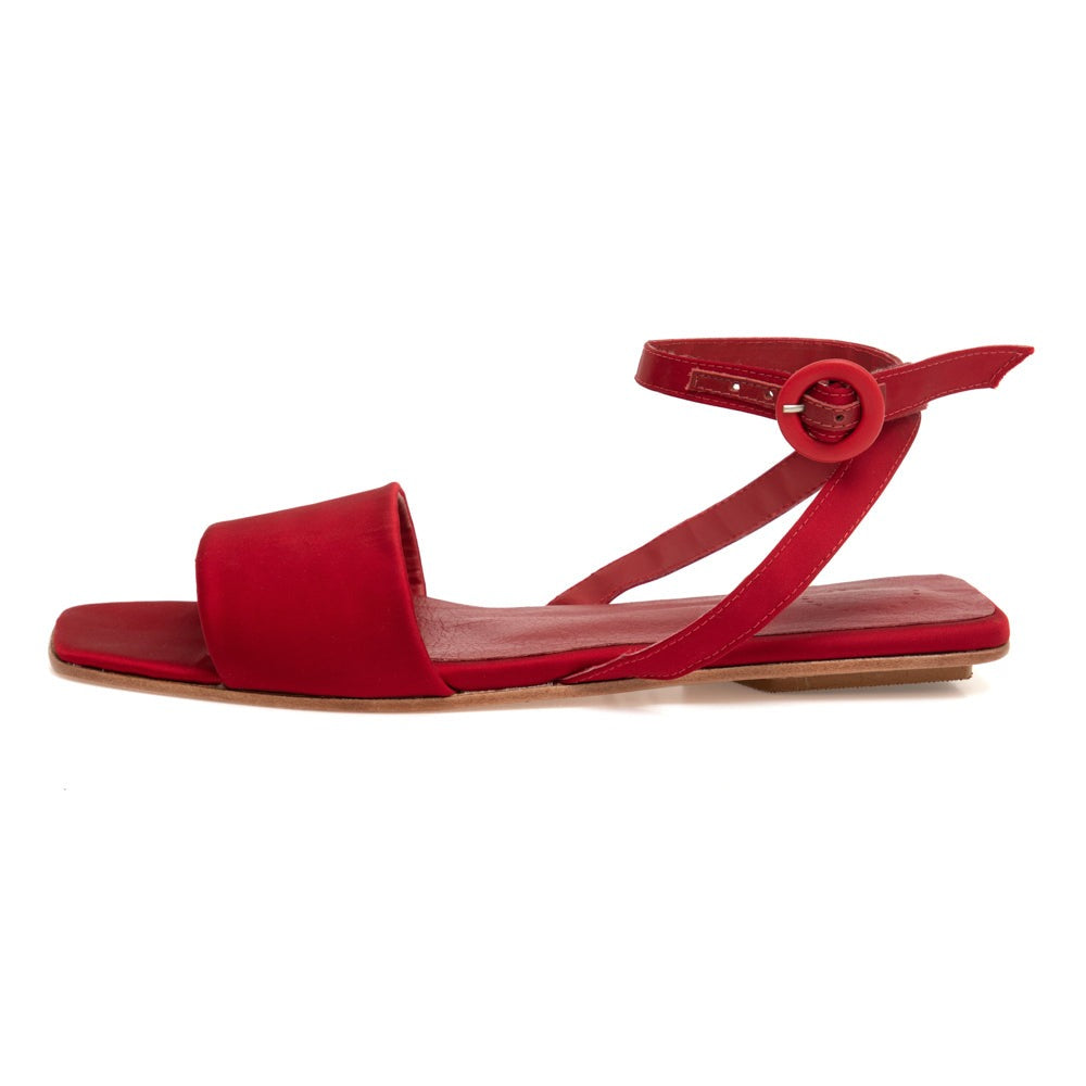 Manolita Sandals FLAT TATI VERMELHA