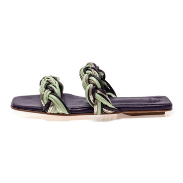 Manolita Sandals FLAT TRANÇA ROXO