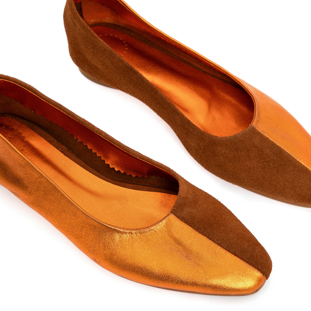 Manolita Sandals SAPATILHA DUO CARAMELO E LARANJA