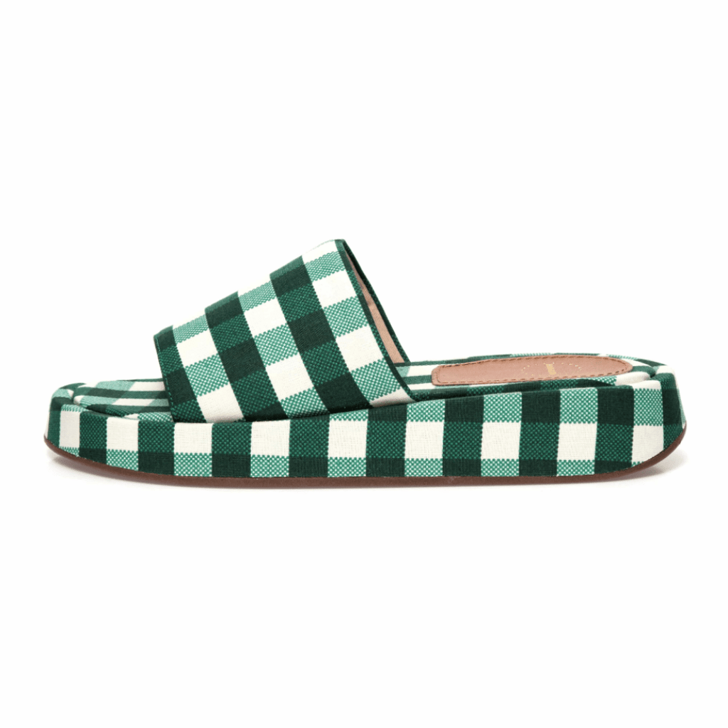 Manolita Slides Nice Checker Green