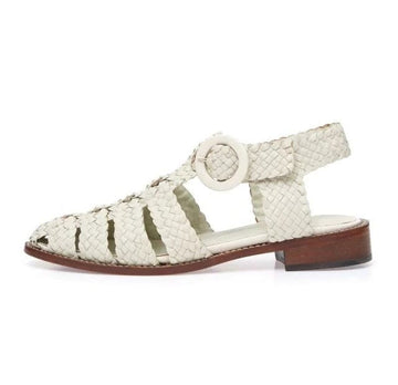 Manolita Closed Toe Fisherman Ping Off White