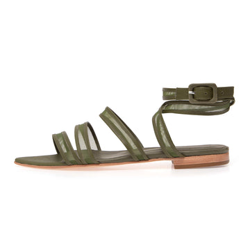 Manolita Sandals Flat Anne Green