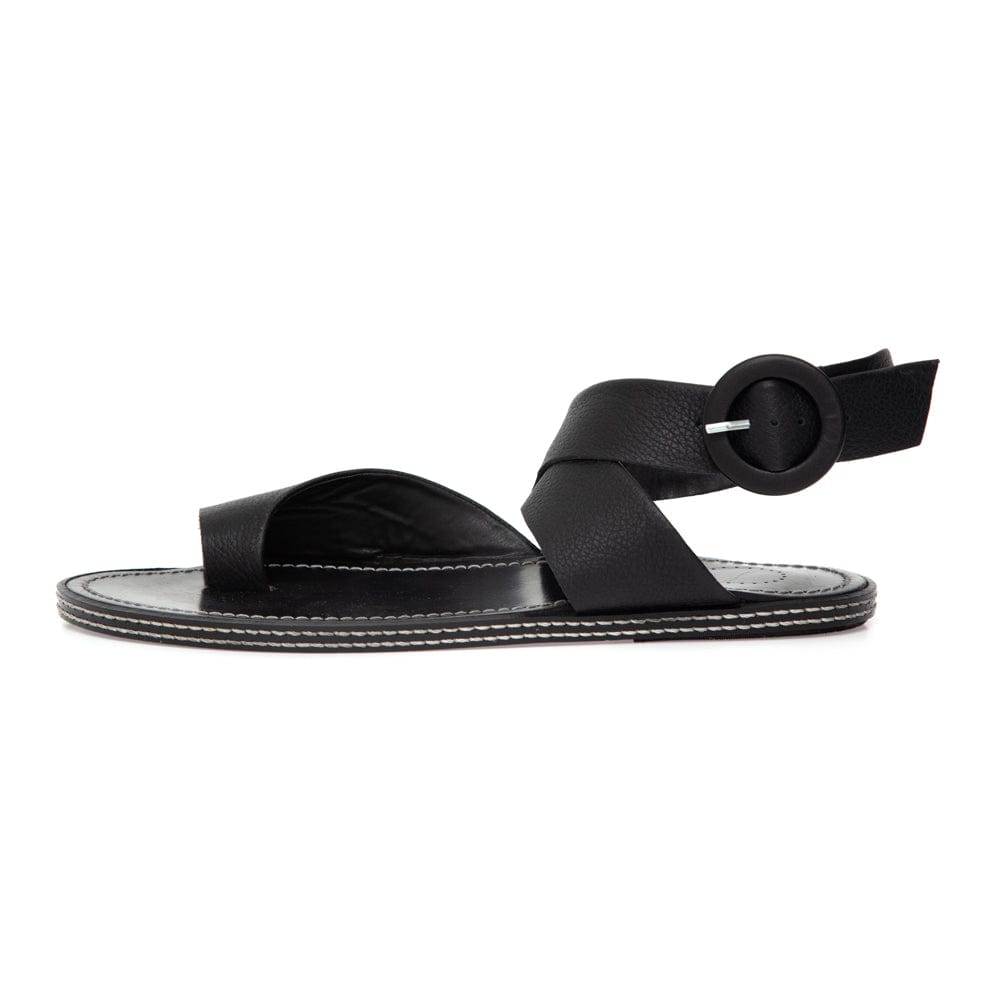 Manolita Sandals Flat Lee Black